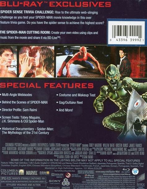 Spider Man Blu Ray Ultraviolet Blu Ray 2002 Dvd Empire