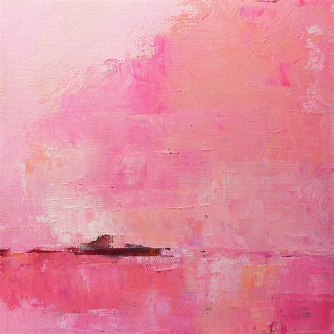 Pink Sky Abstract Painting By Nancy Merkle Fine Art America