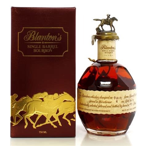 blanton s single barrel cream label takara red japan auction a49615 the whisky shop auctions