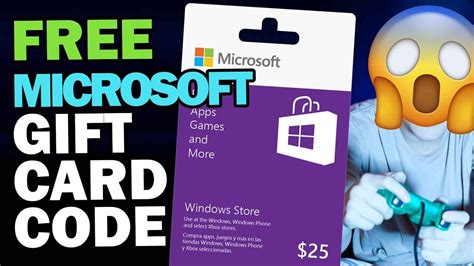How do i get my $10 free xbox card? Microsoft Gift Card Redeem Code -Free Microsoft Gift Card ...