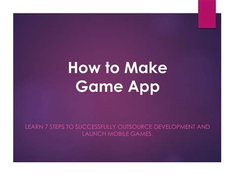 How To Make A Game App Make Your Own Game What Youll Need Instead