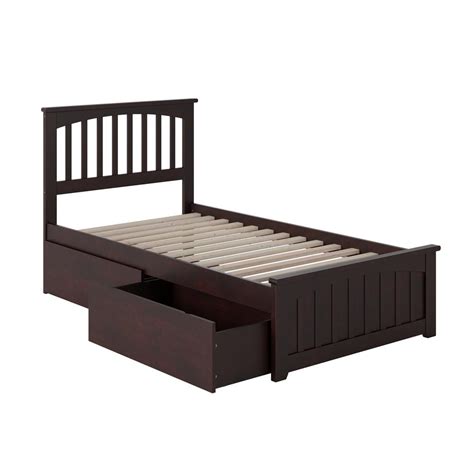 Atlantic Furniture Madison White Twin Xl Platform Bed With Matching