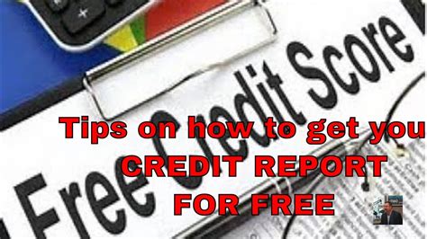 The 1 Credit Report For Free Youtube