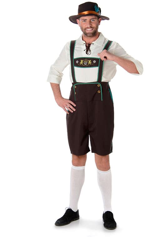 Bavarian Oktoberfest Guy Adult Lederhosen Costume Karnival