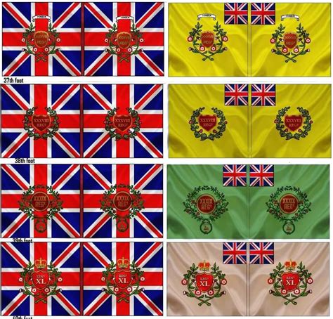 Pin By Cody Um On Napoleonic War British Regiments Of Foot Flag