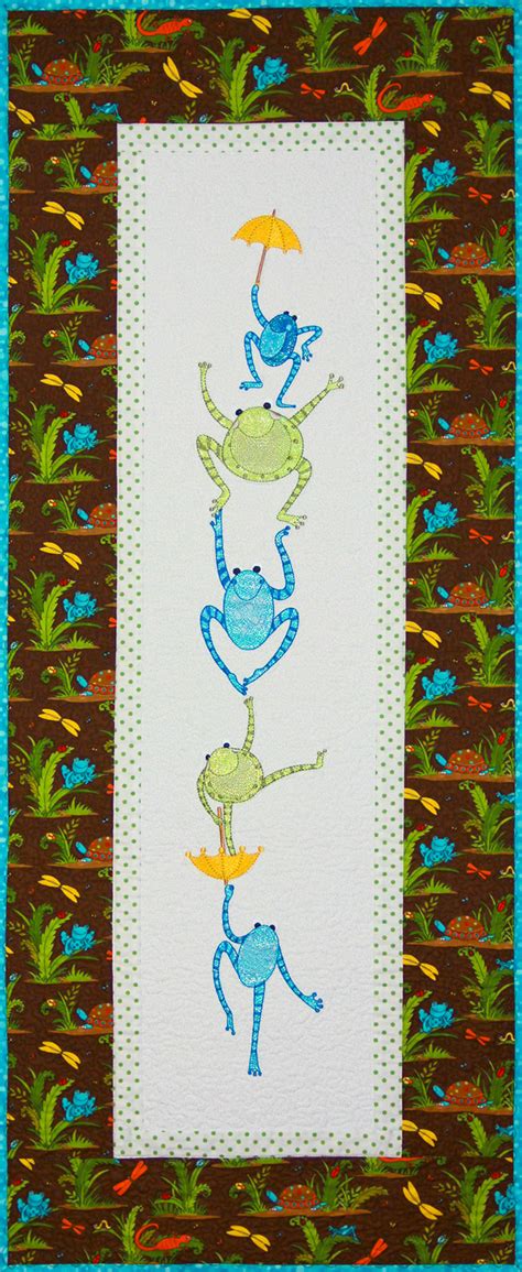 Mylar Freaky Frogs Purely Gates Embroidery
