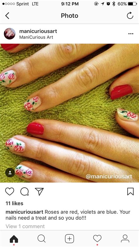 Pin By Nadia Vee On Nails Nails Red Roses You Nailed It