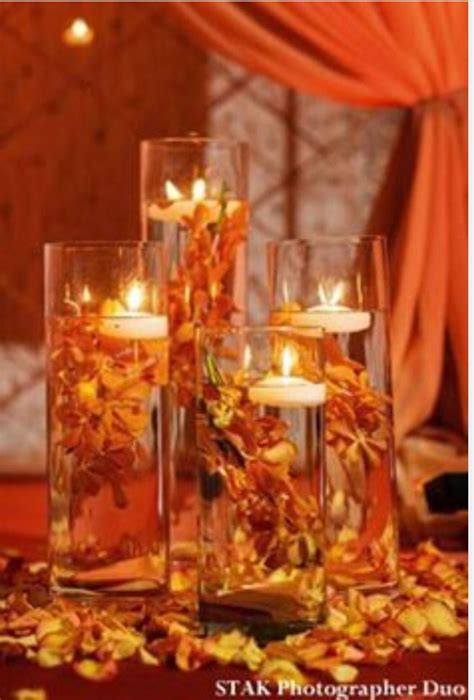 Homemade Center Pieces For Tables Fall Wedding Decorations Fall