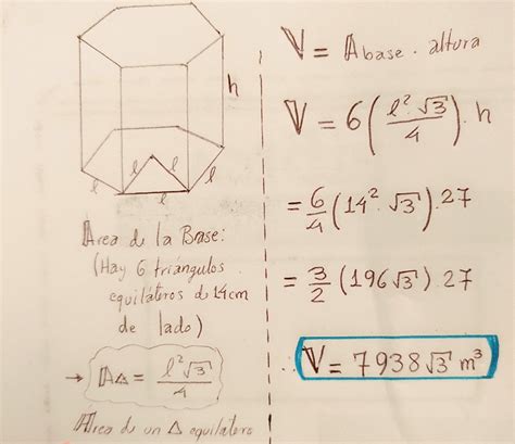 Como Calcular El Volumen De Un Prisma Hexagonal 2 Tutor