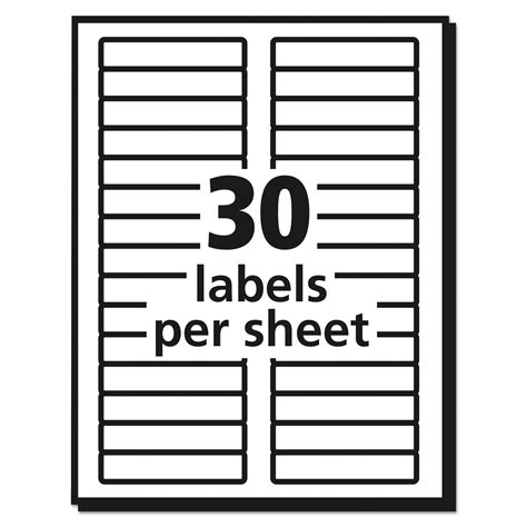 Permanent Trueblock File Folder Labels With Sure Feed Technology 066