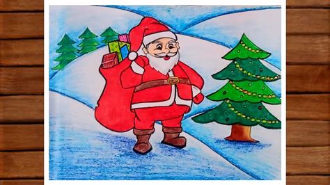 Christmas Drawing Easy And Beautiful Easy Christmas Drawing Santa