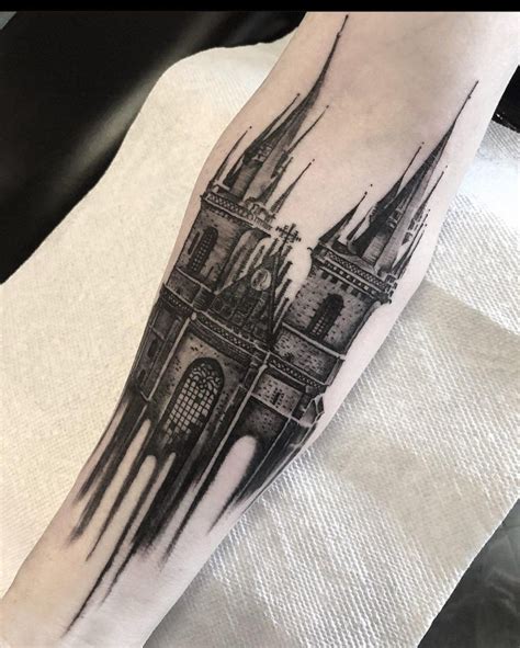 25 Cathedral Tattoos Inspired By Gothic Architecture In 2022