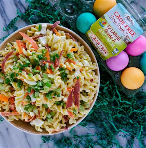 Eggs are a nutritional powerhouse and each egg adds 6 grams of high quality protein and all nine essential amino acids! Deviled Egg Pasta Salad - Mad About Food