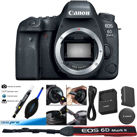 Canon Eos 6d Mark Ii Dslr Camera Body Deal Expo Bundle Walmart