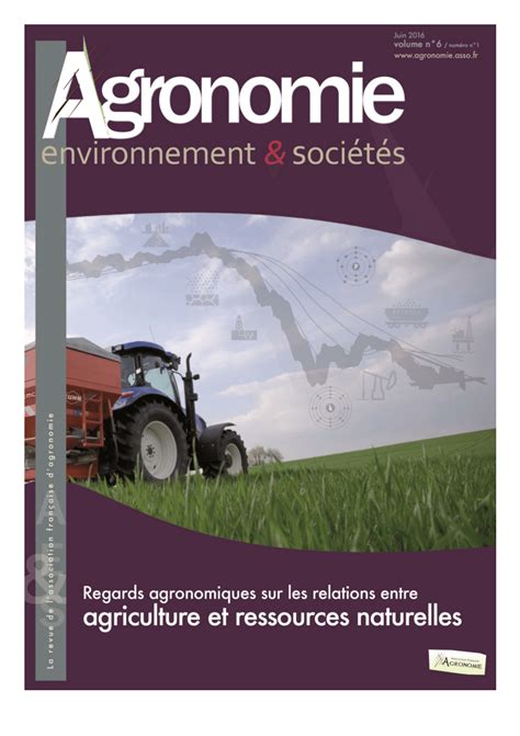 (PDF) Une approche agronomique territoriale pour lutter contre le ...