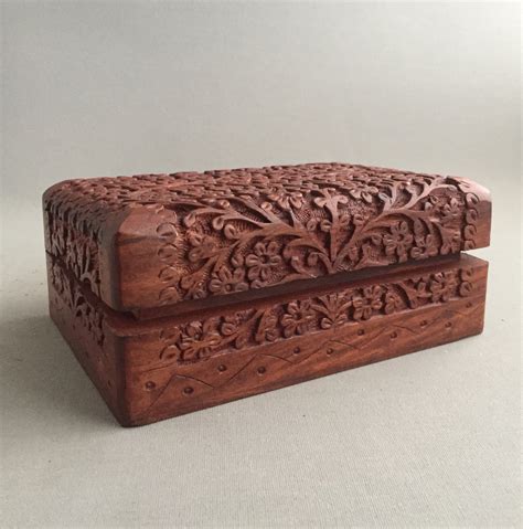 Ornately Carved Wooden Box