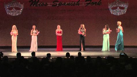 Miss Spanish Fork Pageant 10 April 4 2015 Youtube
