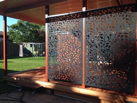 Decorative Privacy Metal Screens Corten Steel Powder Coated Patterrns