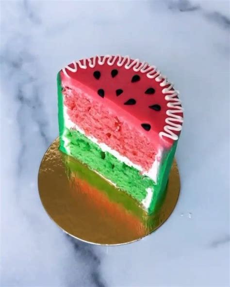 Fancy Food Feeding Watermelon Birthday Cake Fruit Desserts Instagram Videos Photos