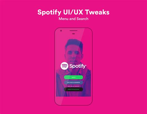 Spotify Menu And Search Uiux Redesign On Behance