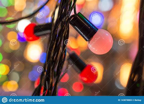 Christmas And Party Lights Of A Certain Type Stock Image Image Of
