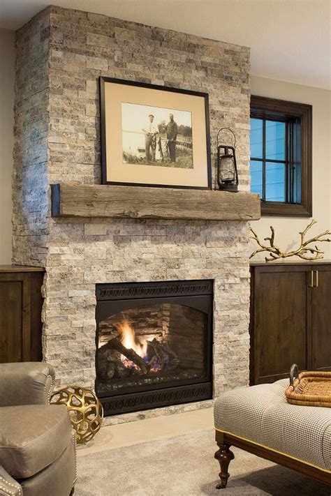 Modern Farmhouse Stone Fireplace Ideas