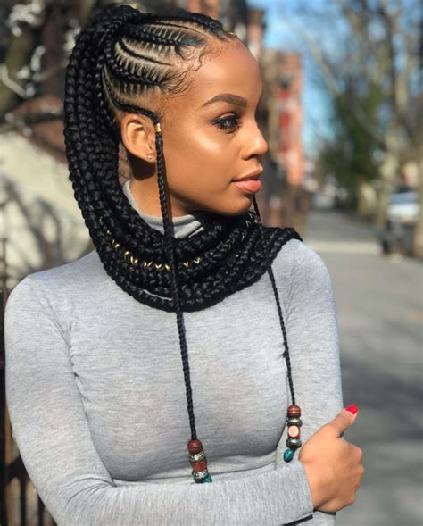 Long Braided Hair Style Kanyget Fashions African