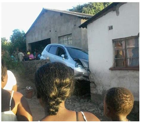 sunday marimo chidzambwa in car accident crashes into karoi house pictures zw news zimbabwe