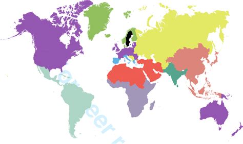 Ethnic Map Of The World Large World Map