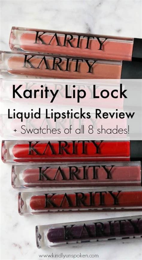 Karity Lip Lock Liquid Lipsticks Swatches And Review Kindly Unspoken
