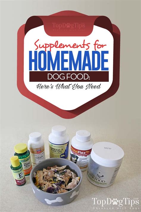 Maybe you would like to learn more about one of these? Dog Supplements for Homemade Dog Food: Here's What You Need