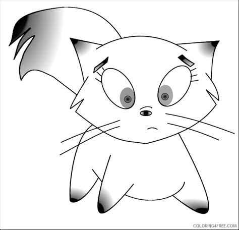 Cat Coloring Pages Cute - Astro Blog