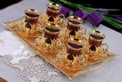 Turkish Tea Set For Decorated Glasses