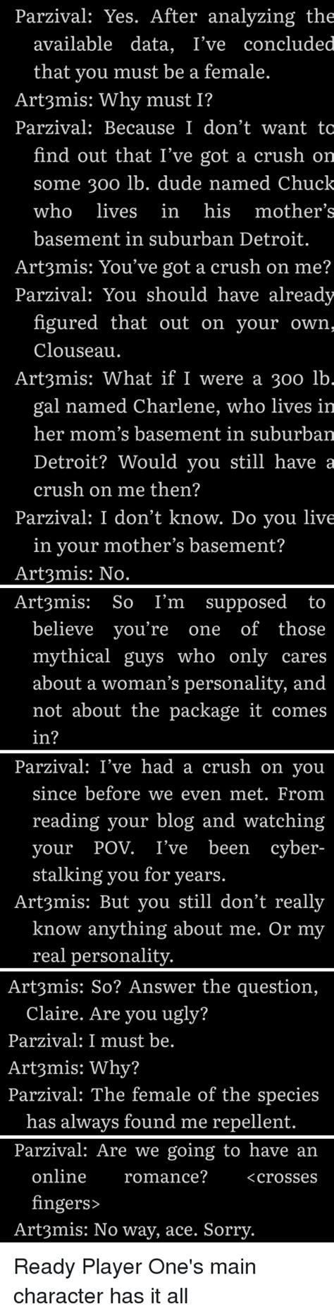 Parzival Yes After Analyzing The Ive Concluded Available
