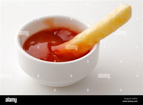 French Fries With Ketchup Stock Photo Alamy