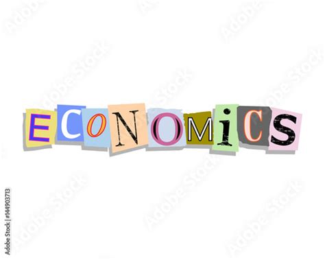 Economics Paper Letters Stock Vector Adobe Stock