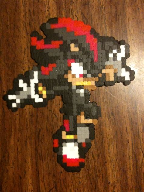 Pixel sonic compilation pixel art sonic parti 1 sonic fr amino shadow pixel sonic jumpscare miniclones mini golden Shadow Bead Sprite by nayrb00 on DeviantArt