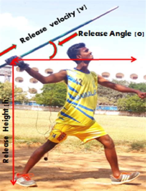 Model Diagram Of Javelin Throws Which Shows The Release Parameters