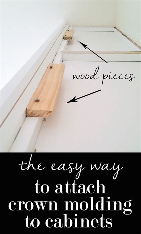 Here's a straightforward crown molding is typically nailed to the wall studs and to the ceiling joists. The easy way to attach crown molding to wall cabinets that ...