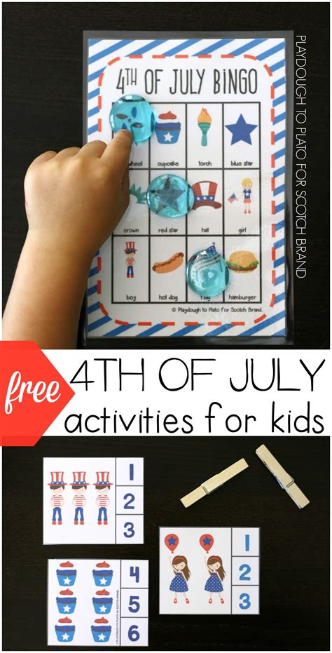 Exploring color + color mixing with monoprinting. Free 4th of July Activities for Kids - Playdough To Plato