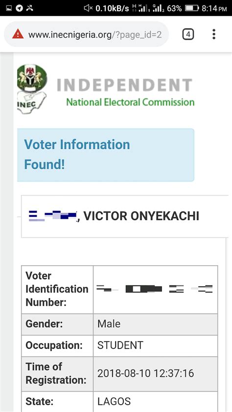 Entering personal information such as name, license number, date. How To Check Your Voters Card Registration Status Online