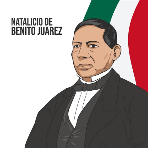Natalicio De Benito Juarez Presidente México 19515750 Vetor No Vecteezy