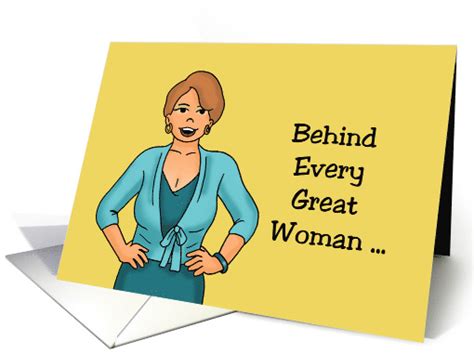 Humorous Friendship Card Behind Every Great Woman Card 1631428