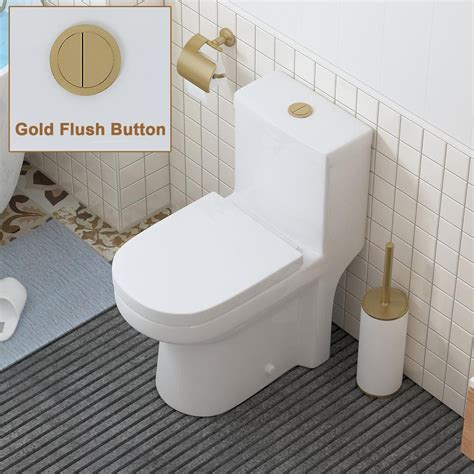 Horow 1 Piece 08128 Gpf High Efficiency Dual Flush Round Toilet In