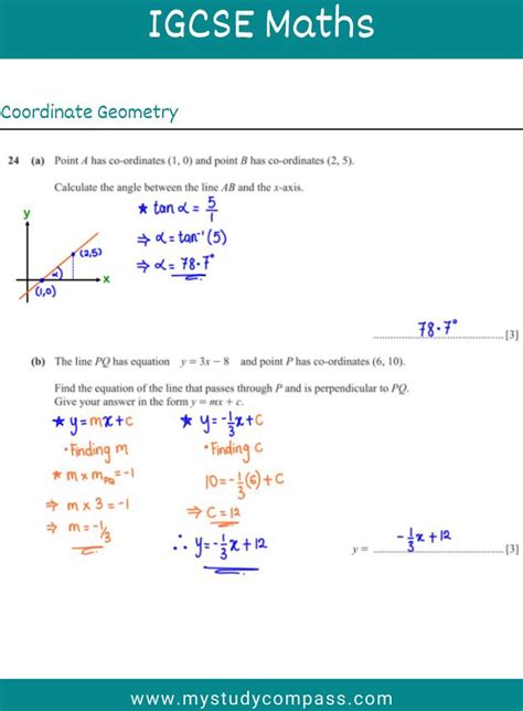 Cie Igcse Maths 058021mj18 Solved Past Paper Question 24