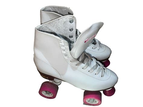Chicago Womens Classic Roller Skates Premium White Quad Rink Skates