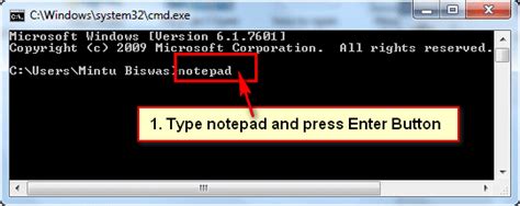 It is executed with the windows script host component of windows. How to Open Notepad from Command Prompt in Windows 7