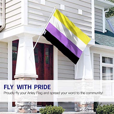 Anley Fly Breeze X Foot Non Binary Pride Flag Vivid Color And Fade