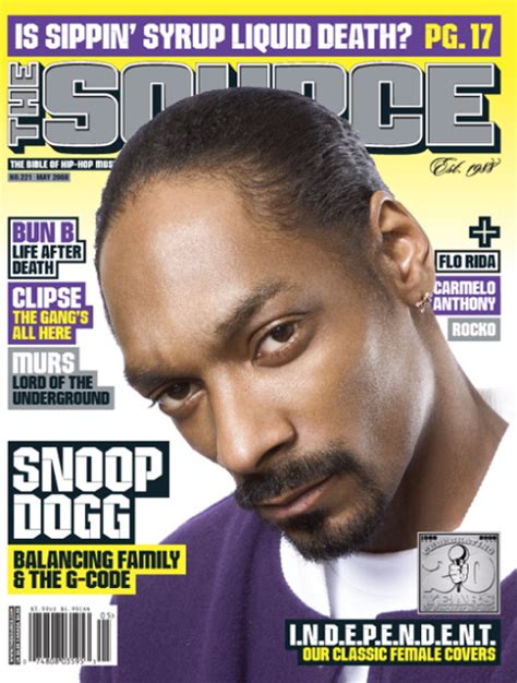 THE SOURCE MAGAZINE FRONT COVER (MAY ISSUE) - SNOOP DOGG - MAD NEWS UK