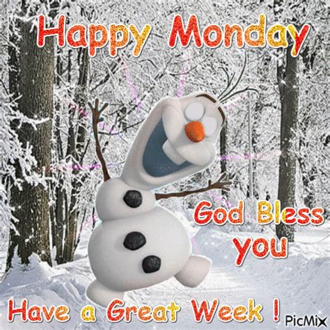 Happy Monday In Winter  Ecard The Best Greeting Card For You